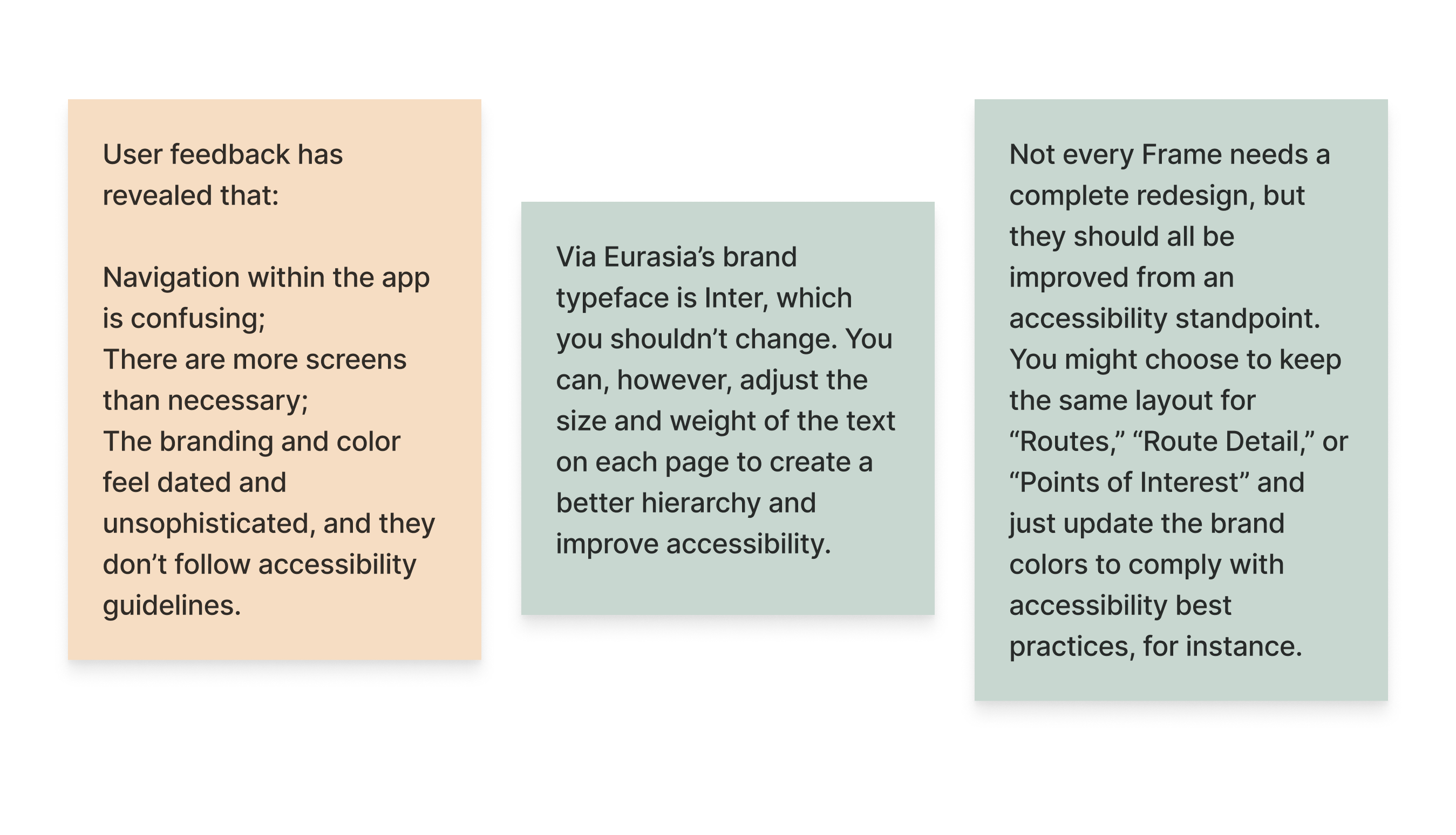 Redesign Requirements